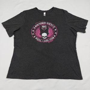 3/$15🔥 MONTGOMERY GENTRY GRAY AND PINK CONCERT T-SHIRT SIZE 2XL